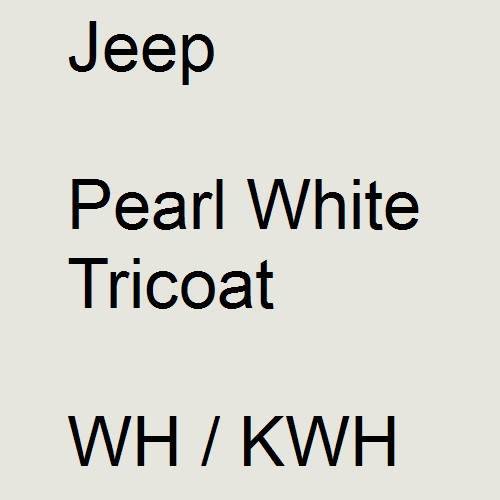 Jeep, Pearl White Tricoat, WH / KWH.